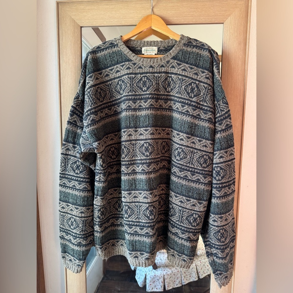 St. John’s Bay Cotton Blend Grandpa Core Knit Sweater XXL